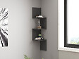HABITAT ET JARDIN - Étagère murale en bois "Zikzak" 105,4 x 25 x 25 cm - Anthracite - vignette
