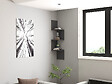 HABITAT ET JARDIN - Étagère murale en bois "Zikzak" 105,4 x 25 x 25 cm - Anthracite - vignette