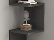 HABITAT ET JARDIN - Étagère murale en bois "Zikzak" 105,4 x 25 x 25 cm - Anthracite - vignette