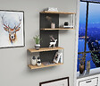 HABITAT ET JARDIN - Étagère murale en bois "Destan" - 65 x 19 x 96 cm - Marron - vignette