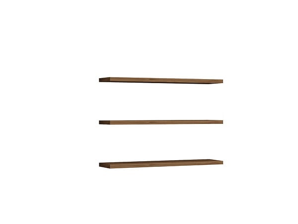HABITAT ET JARDIN - Étagère murale en bois "Boss" - 60 x 1 x 14 cm  - Noyer - large