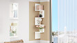 HABITAT ET JARDIN - Étagère Murale en bois "WL9" - 22 x 22 x 117 cm - Blanc - vignette