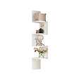 HABITAT ET JARDIN - Étagère Murale en bois "WL9" - 22 x 22 x 117 cm - Blanc - vignette