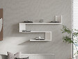 HABITAT ET JARDIN - Étagère murale en bois "Penne" - 120 x 20 x 71 cm - Blanc - vignette