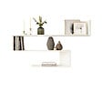 HABITAT ET JARDIN - Étagère murale en bois "WL10" - 120 x 14 x 71 cm - Blanc - vignette