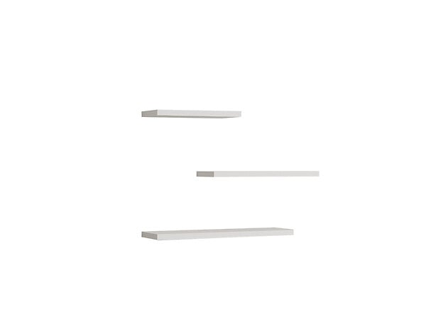 HABITAT ET JARDIN - Étagère murale en bois "Leila" - 50 x 14 x 2 cm - Blanc - large