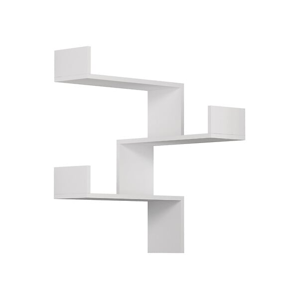 HABITAT ET JARDIN - Étagère murale en bois "Luksa" - 60 x 60 x 90 cm - Blanc - large
