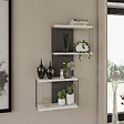 HABITAT ET JARDIN - Étagère murale en bois "Destan" - 65 x 19 x 96 cm - Blanc - vignette