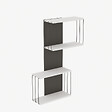 HABITAT ET JARDIN - Étagère murale en bois "Destan" - 65 x 19 x 96 cm - Blanc - vignette