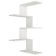 HABITAT ET JARDIN - Étagère d'angle murale en bois "Caniko" - 51 x 29 x 109 cm - Blanc - vignette