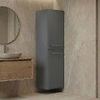 HABITAT ET JARDIN - Armoire de Salle de Bain "Nuvola 40 v3" - 40 x 32 x 138 cm - Grey - vignette