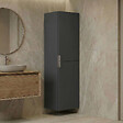 HABITAT ET JARDIN - Armoire de Salle de Bain "Purus Desna 40" - 40 x 32 x 138 cm - Matte Anthracite - vignette