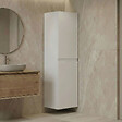 HABITAT ET JARDIN - Armoire de Salle de Bain "Nest 40 v2" - 40 x 32 x 138 cm - Matte White - vignette