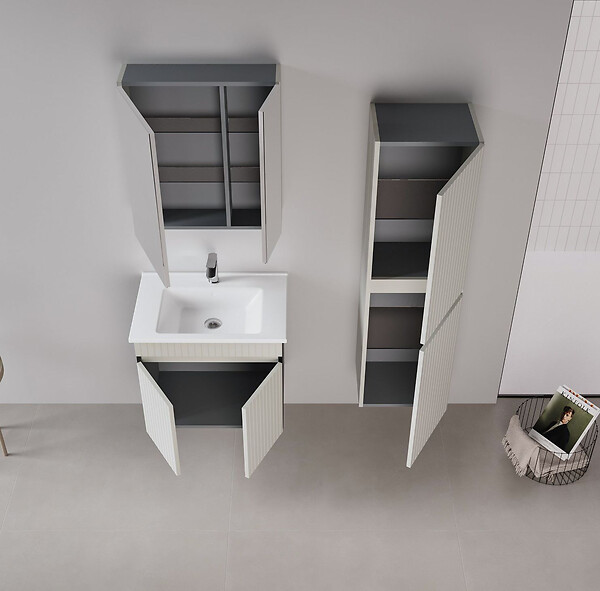 HABITAT ET JARDIN - Armoire de Salle de Bain "Tivoli 40" -  cm - Matte Cashmere - large