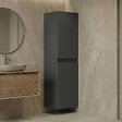 HABITAT ET JARDIN - Armoire de Salle de Bain "Nest 40 v2" - 40 x 32 x 138 cm - Matte Anthracite - vignette