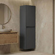 HABITAT ET JARDIN - Armoire de Salle de Bain "Side 40" - 40 x 27 x 138 cm - Matte Anthracite - vignette