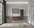 HABITAT ET JARDIN - Armoire de Salle de Bain "Side 40" - 40 x 27 x 138 cm - Dark Walnut - vignette