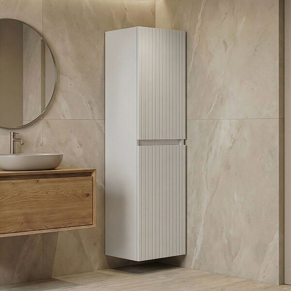 HABITAT ET JARDIN - Armoire de Salle de Bain "Tivoli 40" -  cm - Matte White - large