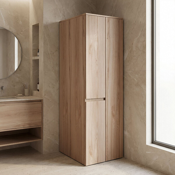 HABITAT ET JARDIN - Armoire de Salle de Bain "Solis 60" -  cm - Oak - large
