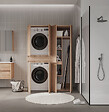 HABITAT ET JARDIN - Armoire de Salle de Bain "Solis 60" -  cm - Oak - vignette