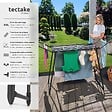 TECTAKE - Séchoir à linge LIFE pliable de 1,8 m noir - vignette