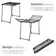 TECTAKE - Séchoir à linge LIFE pliable de 1,8 m noir - vignette