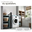 TECTAKE - Séchoir à linge LIFE pliable de 1,8 m noir - vignette