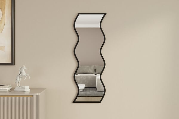 HABITAT ET JARDIN - Miroir en bois "Safi" 40 x 2,2 x 120 cm - Blanc - large