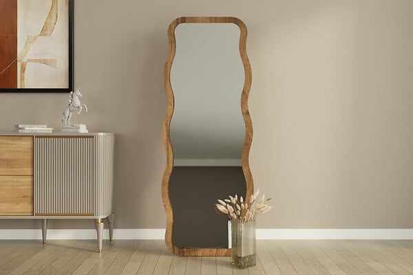HABITAT ET JARDIN - Miroir en bois "Aror" - 50 x 160 cm - Marron - large
