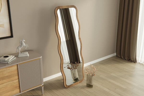 HABITAT ET JARDIN - Miroir en bois "Aror" - 50 x 160 cm - Marron - large