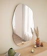 HABITAT ET JARDIN - Miroir en bois "Lossa" - 52 x 89 cm - Noir - vignette