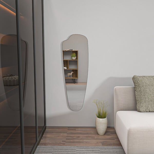 HABITAT ET JARDIN - Miroir psyché en bois "Reos" - 40 x 120 cm - Transparent - large