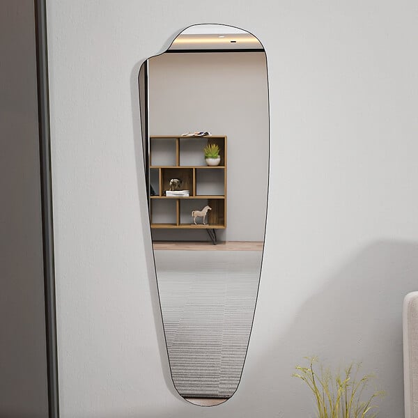 HABITAT ET JARDIN - Miroir psyché en bois "Reos" - 40 x 120 cm - Transparent - large