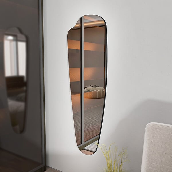 HABITAT ET JARDIN - Miroir psyché en bois "Reos" - 40 x 120 cm - Transparent - large