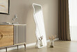 HABITAT ET JARDIN - Miroir en bois "Asel" - 50 x 160 cm - Blanc - vignette
