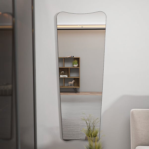 HABITAT ET JARDIN - Miroir cheval en bois "Vitros" - 55 x 2 x 150 cm - Transparent - large
