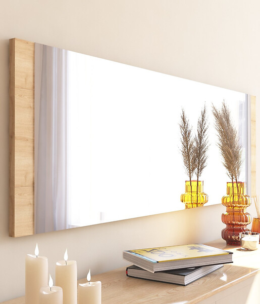 HABITAT ET JARDIN - Miroir en bois "Azus" - 40 x 120 cm - Marron - large
