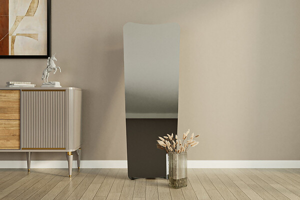 HABITAT ET JARDIN - Miroir en bois "Vitros" - 55 x 150 cm - Noir - large