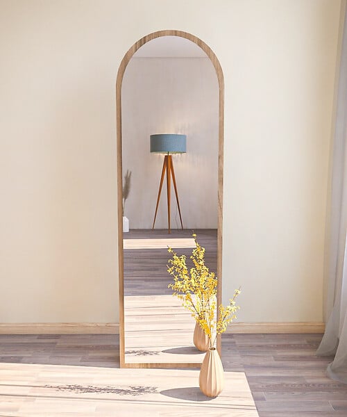 HABITAT ET JARDIN - Miroir en bois "Emma" - 50 x 160 cm - Marron - large