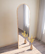HABITAT ET JARDIN - Miroir en bois "Emma" - 50 x 160 cm - Beige - vignette