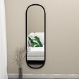 HABITAT ET JARDIN - Miroir en bois "Magnum" - 40 x 120 cm - Noir - vignette