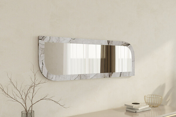 HABITAT ET JARDIN - Miroir en bois "Arni" - 120 x 40 cm - Beige - large