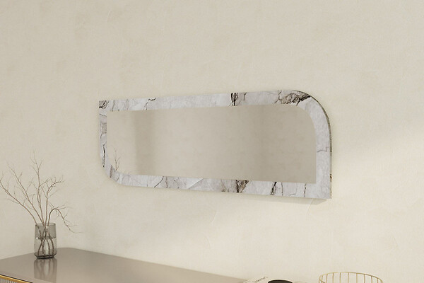 HABITAT ET JARDIN - Miroir en bois "Arni" - 120 x 40 cm - Beige - large