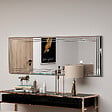 HABITAT ET JARDIN - Miroir en bois "Buhem" - 40 x 120 cm - Blanc - vignette