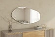 HABITAT ET JARDIN - Miroir en bois "Bella " - 60 x 120 cm - Noir - vignette