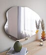 HABITAT ET JARDIN - Miroir en bois "Ohho" - 60 x 85 cm - Noir - vignette