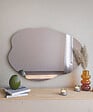 HABITAT ET JARDIN - Miroir en bois "Ohho" - 60 x 85 cm - Noir - vignette