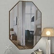 HABITAT ET JARDIN - Miroir décoratif en bois "Lost" - 45 x 70 cm - Marron - vignette