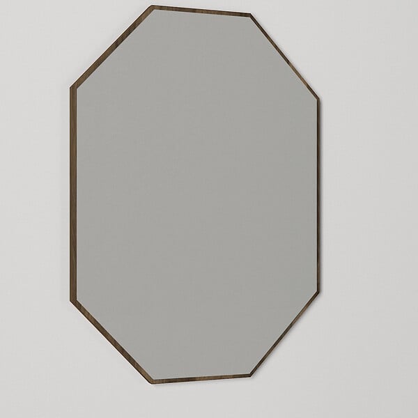 HABITAT ET JARDIN - Miroir décoratif en bois "Lost" - 45 x 70 cm - Marron - large