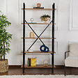 HABITAT ET JARDIN - Bibliothèque en bois "Elysian" - 90 x 33 x 180 cm - NoyerNoir - vignette